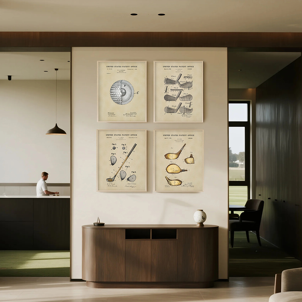 Vintage Golf Patent Art Prints - Golf Equipment Industry recension och pris