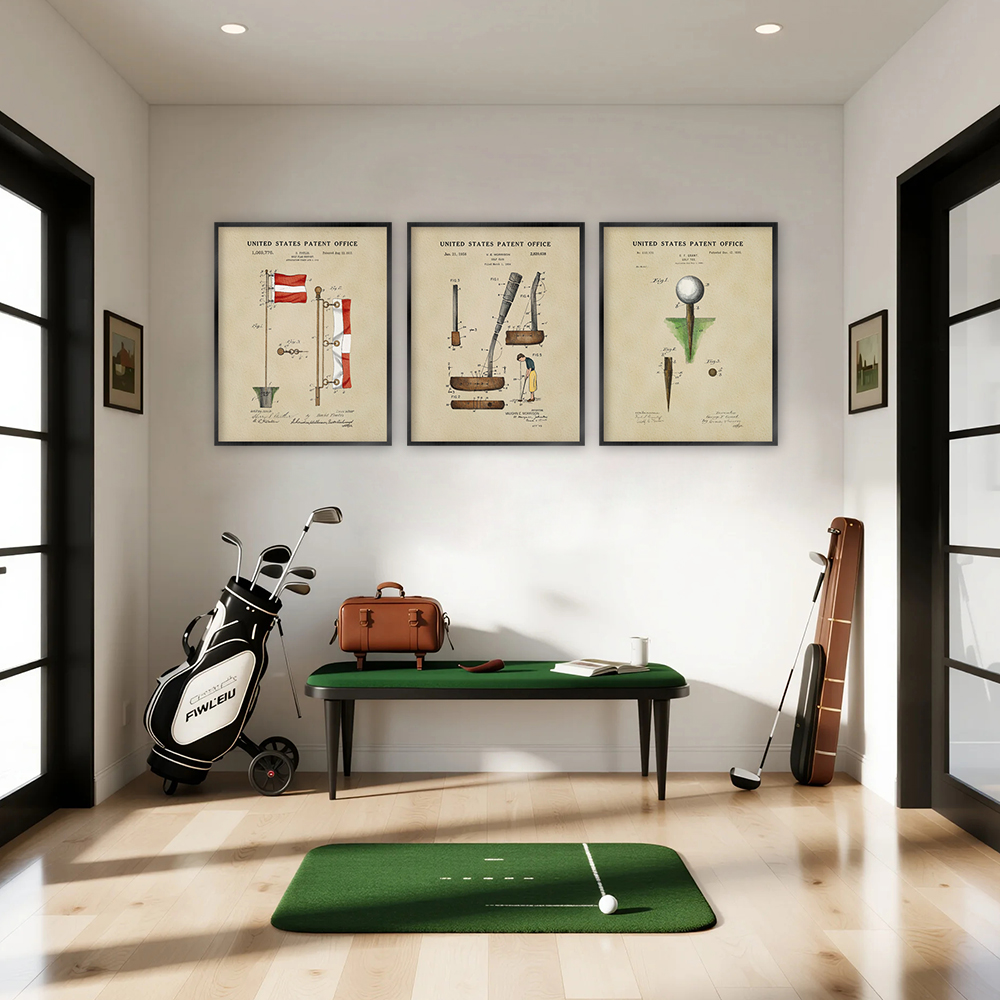 Vintage Golf Patent Art Prints - Golf Equipment Industry recension och pris