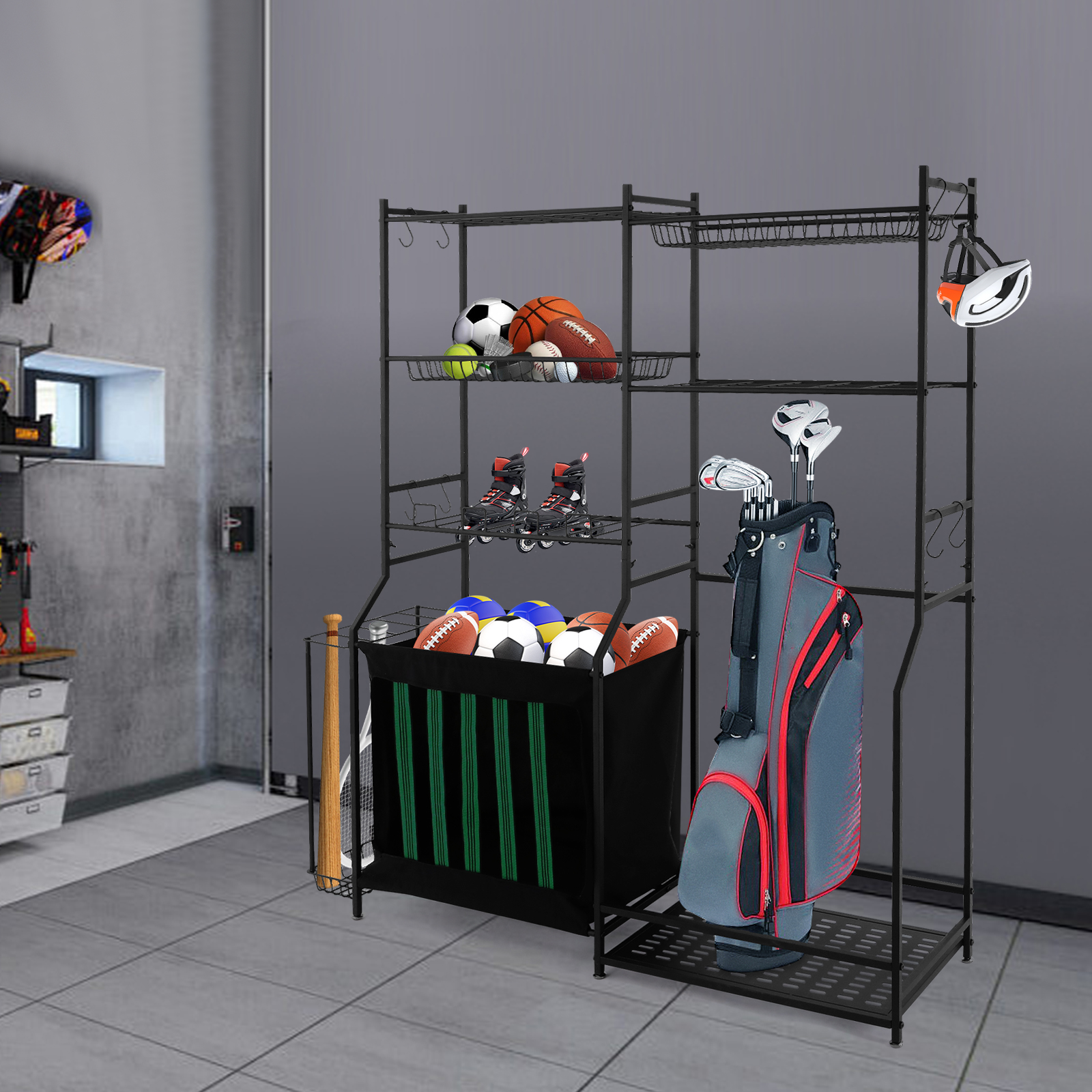 Sports Equipment Storage Rack  - Golf Equipment Holder recension och pris