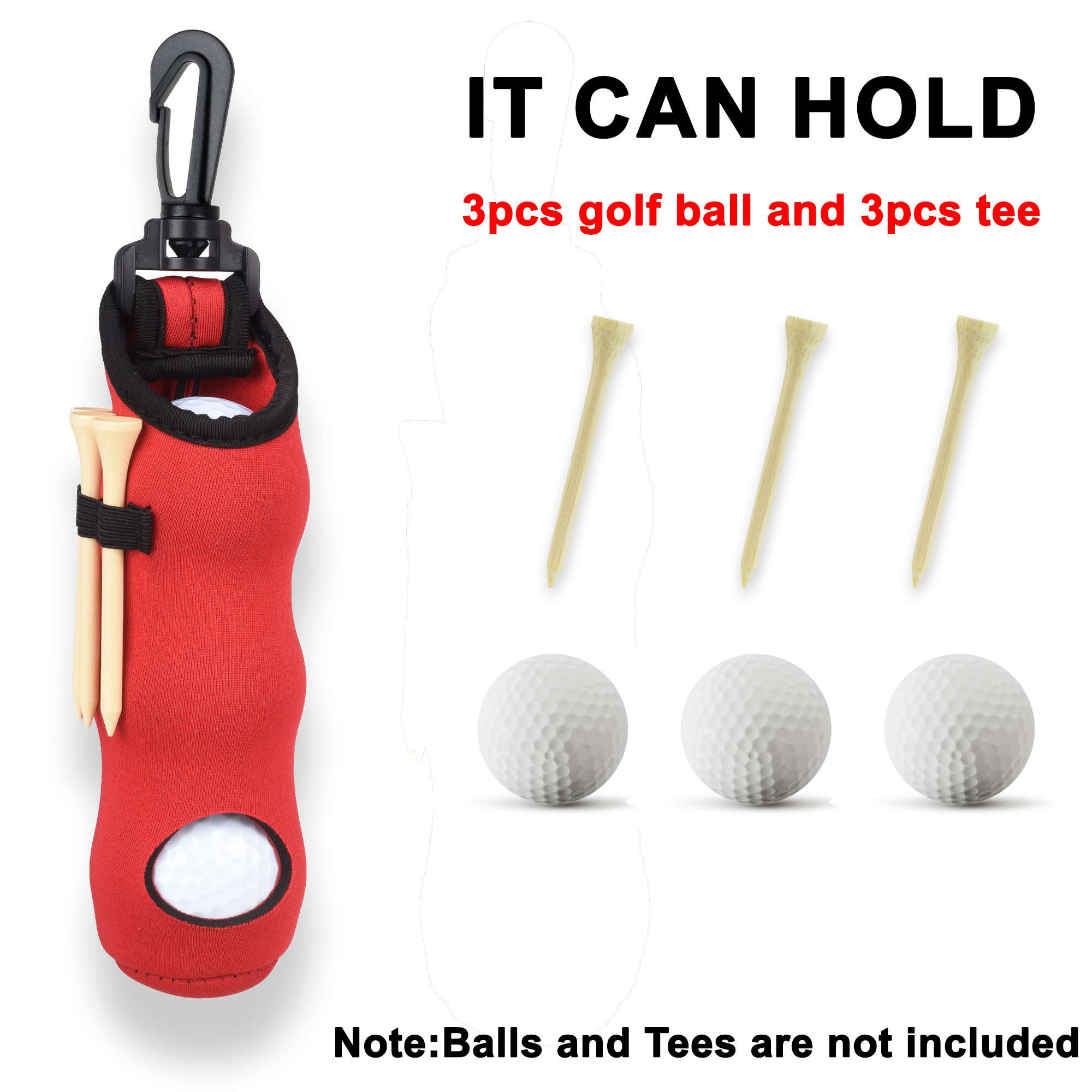 Golf Tee Holder Neoprene Golf  - Golf Equipment Holder recension och pris